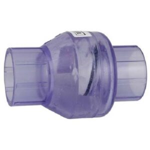 Valterra Swing Check Valve, Clear, Slip x Slip 1-1/2"